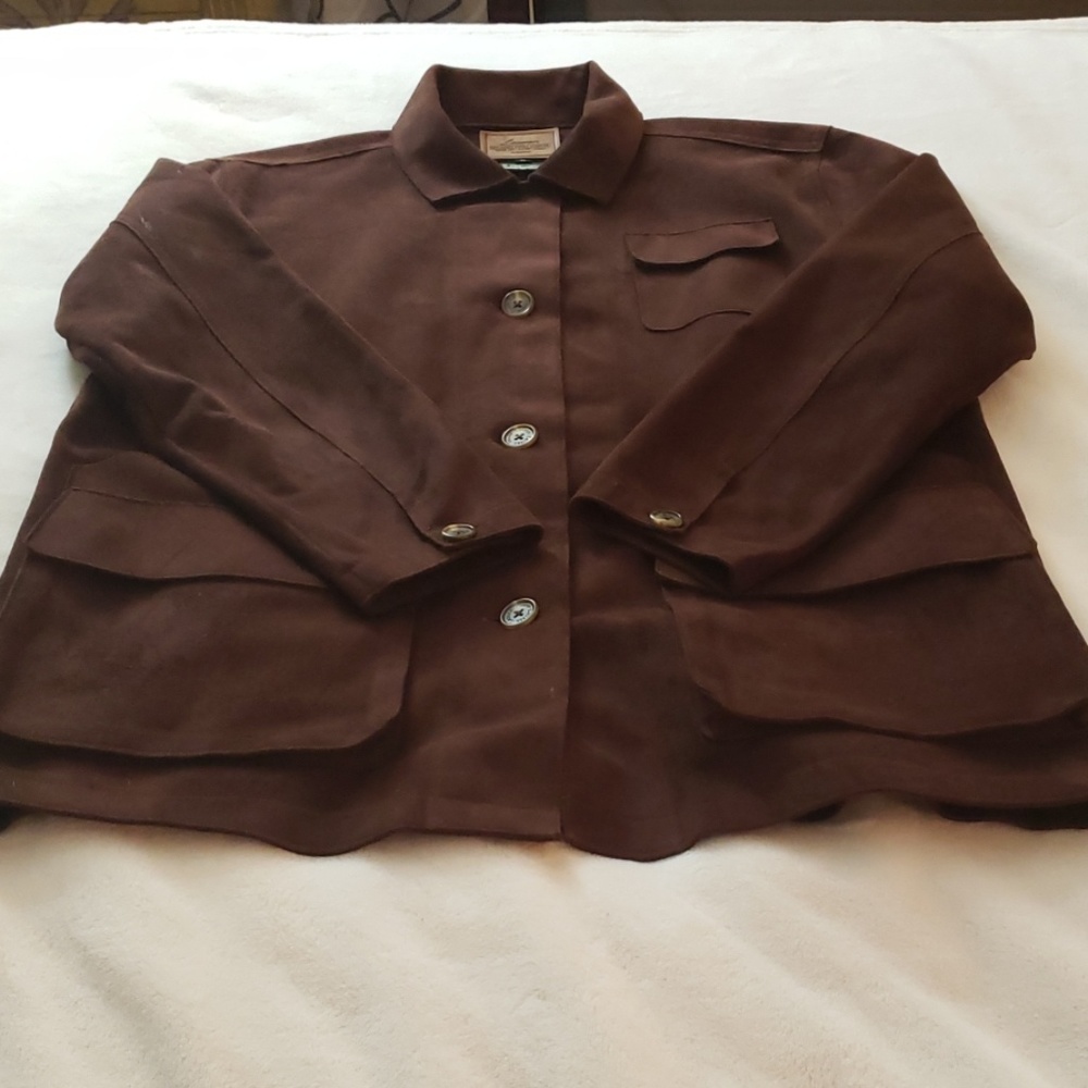 4/$15 3/$10 Lauren faux suede jacket.